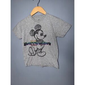 Kids Disney‎ Mickey Mouse Graphic T Shirt Gray Size Medium